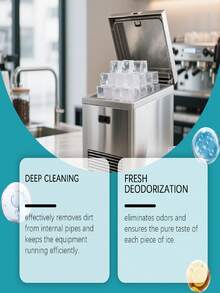 jakehoe 12pcs Ice Maker Cleaning Tablets, Daily Home Ice Maker Cleaning And Descaling Portable Tablets, Suitable For Home Desktop Ice Maker Daily Cleaning And Descaling, Commercial Small Ice Maker, Milk Tea Shop Ice Maker, Refrigerator Built-In Ice Maker Module, Ice Tray Cleaning, Water Dispenser, Water Purifier Water Line Descaling, Dorm, Office, Rental Apartment Small Ice Maker Equipment, Deep Cleaning Before Restarting Long-Term Idle Ice Maker, Remove Limescale, Odor, Stains, - Solid State - View 3
