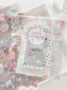 10个高品质心形小熊礼品袋，可爱包装袋，毛绒玩具包装袋，大容量礼品包装 - 查看 5