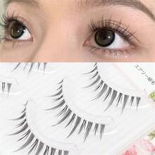 5 Pairs Whole Strip False Eyelashes, Natural Cute Demon Style Eyelashes, Realistic Cartoon Transparent Eyelashes, Suitable For Various Festivals And Parties - Multicolor - View 3