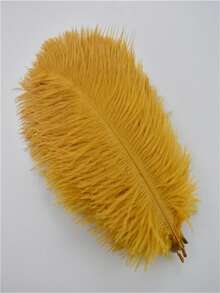 1包10根，20.25厘米（8-10英寸）彩色人造鸵鸟毛，适用于工艺品、婚礼装饰、手工配件、餐桌摆件、嘉年华羽毛装饰 - A - 查看 31