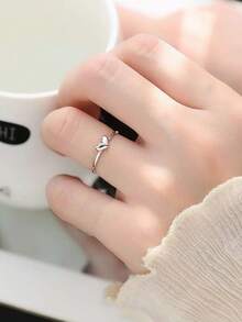 1 pieza Anillo elegante para mujer para boda, compromiso, aniversario, fiesta, joyería, regalo del Día de San Valentín - 1# - Ver 3