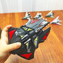 Launching Fighter Plane Toy, Simple Shooting Toy Plane For Boys, Outdoor Entertainment, Christmas Gift - Black - View 4