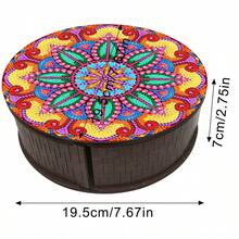 LaoJieYuan 2026 Kit nou de depozitare pentru pictură cu diamant pentru adulți, cutie de depozitare pentru pictură cu diamant lucrată manual cu trandafiri și fluturi DIY, cutie decorativă pentru cadouri de călătorie cu artă și meșteșuguri - Stilul 7 - Necesită să aplicați singuri pietrele - Vizualizare 4