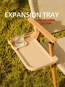 1pc Chair Cup Holder Side Table Tray, Recliner Cup Holder Organizer, Portable Cup Holder & Phone Stand Tray - Multicolor - View 3