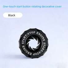 1pc Car Engine Start Stop Button Cover, Push To Start Button Ignition Cover, Spin Rotary One Button Start Switch Protector, Anti-Scratch Universal Car Interior Accessories Decoration Ring For Cars & Motorcycles - A - View 10