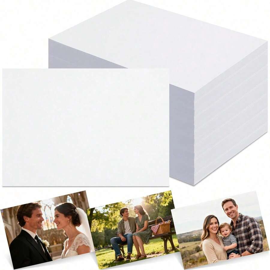20/100张基础光面相纸，200克/平方米，白色，5 x 7英寸 - 100 Sheets - 查看 1