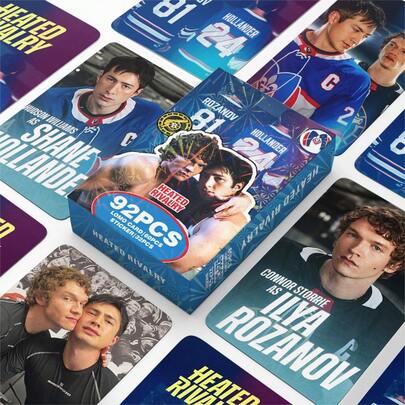 1 Box (60pcs LOMO Cards + 32 Stickers) HR Heated Rivalry High Definition Photo Cards, Collectibles, Fans Merchandise, Anime Goods, Small Gifts, Valentine's Day, Christmas Gifts, Decorations