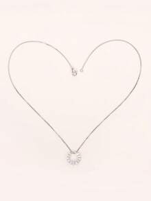 1 PC Romantic Cubic Zirconia Necklace Pendant For Women Valentine's Day Gift Wedding Jewelry - 1# - View 6