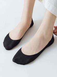 1/5/10 Pairs Women Anti-Slip Invisible Socks, Super Thin Breathable Ice Silk Low-Cut Casual Socks For Summer - Multicolor - View 12