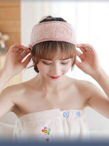 1 chiếc băng đô spa có thể điều chỉnh, dùng cho spa mặt, trang điểm, yoga, tắm, gội đầu, phụ kiện tạo kiểu tóc. - Khăn trùm đầu của phụ nữ - Xem 5