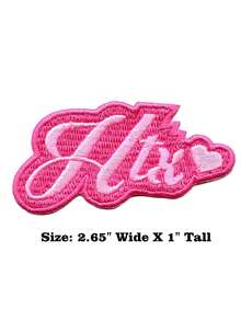 1 pieza Parche con corazón rosa HTX Orgullo de Houstonian Texas bordado para planchar - Multicolor - Ver 6