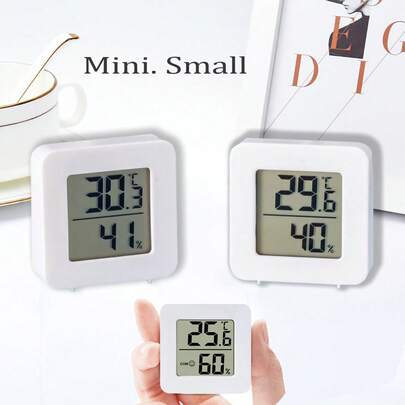 2-In-1 Digital Thermometer Hygrometer, High Precision Room Temperature Meter With LCD Display, Calibrated Sensor For Home, Office, Greenhouse, Wine Cabinet, Basement Indoor Use, Indoor Thermometer Hygrometer