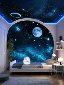 1 buah Proyektor Langit Berbintang Aurora Bertenaga USB, Dengan Kontrol Jarak Jauh RGB - Pencahayaan LED yang Dapat Diatur, Permukaan Halus, Catu Daya USB, Cocok untuk Penggunaan Dalam Ruangan, Meningkatkan Daya Tarik Ruang, Efek Visual yang Memukau, Proyektor Kontrol Jarak Jauh, Pencahayaan Ambient, Pencahayaan Modern, Plastik Tahan Lama, Lampu Meja, Lampu Samping Tempat Tidur, Lampu Kamar Tidur/Samping Tempat Tidur - MultiWarna - View 2