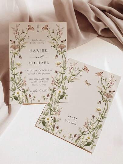 1pc Customizable Greeting Card With Envelope - Can Add Text, Photos Or Design Your Own. Can Be Customized As Folding Birthday Card, Thank You Card, Wedding Invitation Card, Etc. Suitable For Gifting To Women, Men, Family, Friends, Students, Employees, Clients, Etc. Applicable For Anniversary, Graduation, Wedding, School, Business/Work/Office Occasions