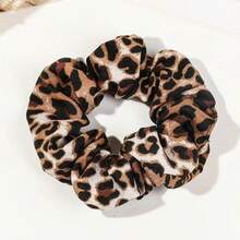 1/3 PCS Vintage Leopard Print Scrunchies, Fabric Elastic Hair Ties, Versatile For Ponytail, Daily Commute Party School, Elegant For Teen Girls Women, Graduation Season Hot Hair Accessories - Multicolor - View 9