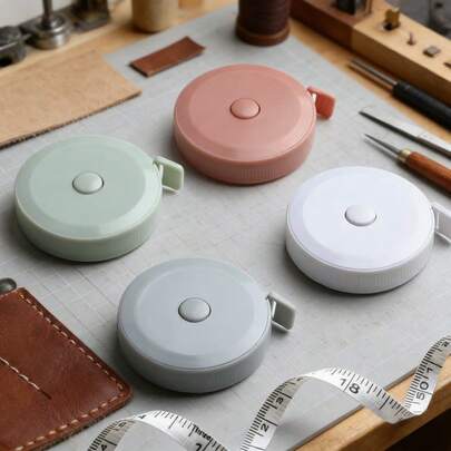 Tape Measure, Measuring Tape For Body Measurements Retractable 1.5M/5FT, Fabric Sewing Tailor Cloth Knitting Craft Weight Loss Measurements Dual Sided, Back To School, School Supplies,Random Colour