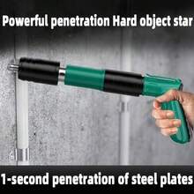 Manual Steel Nail Gun Suitable For Multiple Scenarios, Single/Set Box, 5-Gear Adjustable Power, Applicable For Ceiling, Manual Steel Nail Gun Tool, Concrete Nail Gun, Suitable For Decoration, Woodworking, Beams, Assembly, Wall Penetration Reinforcement, Installation On Concrete, Suitable For Multiple Scenarios (The Overall Color Of The Nail Gun Is Subject To The Actual Product) - Multicolor - View 7