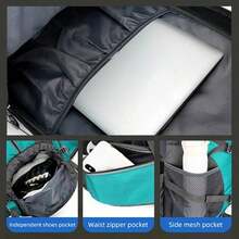 50升尼龙背包露营包户外运动徒步登山旅行单肩反光鞋行李户外男士包 - 彩色 - 查看 5