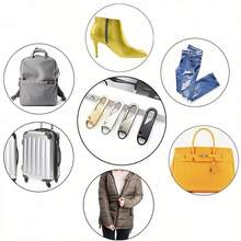 4/10/20pcs Multi-Functional Zipper Pulls Replacement - Suitable For Luggage, Jackets - Easy To Install, Zipper Heads, Zipper Accessories, Replacement, Repair, Detachable, Metal, Bags, Clothing, Backpacks, Universal, Durable - 3.81cm X 1.27cm - 4 Color Options - Multicolor - View 9
