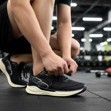 Men's Comfortable Lightweight Running And Walking Shoes For Gyms, Gyms, And Activities - màu đen - Xem 4
