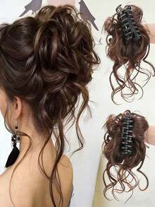 1 Elegant And Loose Wig Hair Clip, Suitable For Daily Wear, Outdoor Dressing, And DIY Hairstyles For Women's Hair Accessories, Suitable For Thick Wavy Hair Elegant Claw Clips Summer Beach Hair Claw Vacay Hair Clips,Travel,Birthday - Multicolor - View 1