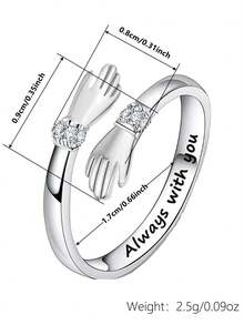 1Pc Teen Cubic Zirconia Rings For Girls For Birthday Gifts For Party Jewelry Daily Decoration - 1# - View 5