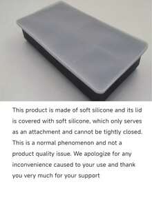 （4/6/8格）大号冰格模具盒 - 带盖，硅胶方形冰格模具，适用于鸡尾酒、饮料、户外用餐、饮料冷却，可重复使用且可拆卸，硅胶冰格模具，非常适合冰箱、厨房、派对和公寓必备，DIY酒吧冰块制作模式，冰块，硅胶模具，冰块模具，节日派对，厨房配件，厨房 - 彩色 - 查看 11