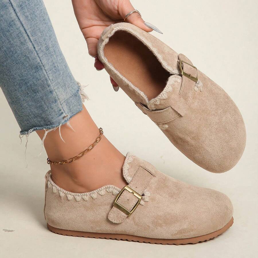 New Autumn Large Size Women's Shoes Soft Sole Single Shoes Versatile Flat Lace-Up Casual Sneaker Szapatos De Mujer Elegante - Màu Khaki - Xem 1