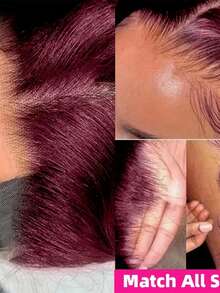 30 Inch 99j Burgundy Wig Human Hair 13x6 HD Body Wave Lace Front Wigs Human Hair Pre Plucked 13x4 Glueless Red Burgundy Human Hair Wigs 15A 100% Colored Lace Frontal Wigs For Women - S99J - 查看 7