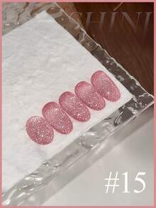 12毫升/1瓶 炫彩钻石指甲油 夏季美甲 2026 新款 美白冰透明裸色蓝粉色绿色凝胶指甲油 美甲用品 流行超闪反光亮片钻石凝胶指甲油 红色指甲 紫色指甲 适用于手指甲和脚趾甲 美甲沙龙使用 - 彩色 - 查看 28