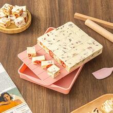 1 Set Snowflake Shaped Baking Mold, Non-Stick Homemade Peanut Brittle Tools, Baking Tray - Pink - View 2