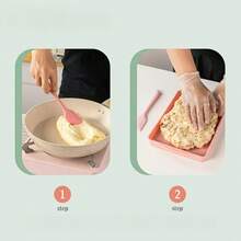 1 Set Snowflake Shaped Baking Mold, Non-Stick Homemade Peanut Brittle Tools, Baking Tray - Pink - View 7