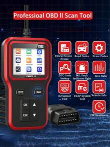 2026升级版OBD2诊断工具，可检查故障指示灯并清除车辆故障代码，具备专业的电池启动测试功能和增强的云打印功能，适用于1996年及之后生产的所有车辆。 - A - 查看 9
