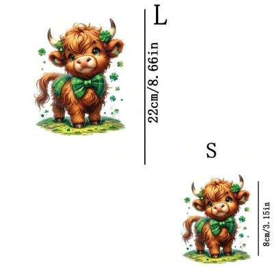 قطعتان من رقعات الكلب للنقل الحراري، قابلة للكي والغسيل، مناسبة للتطبيق على التي شيرتات والجينز والسترات والحقائب والوسائد والمخدات
