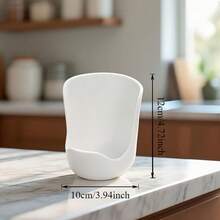 Estante para tapaderas de ollas de escurrido de encimera, estante de almacenamiento de cucharas de cocina, estante para tabla de cortar reforzado - Multicolor - Ver 4