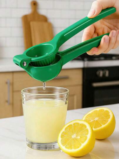 Portable Aluminum Alloy Multifunctional Citrus Juicer - Efficient Manual Lemon Squeezer, Easy-Squeeze Design, Non-Slip Handle, No Electricity Needed To Easily Extract Citrus Juice, Space-Saving Kitchen Tool For Fresh Juice Lovers, Kitchen Accessory, Household Item
