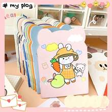 20本/包 便携式笔记本，可爱笔记本，日记本，方格纸，迷你卡通学生笔记本，方格笔记本，日记本，礼物，文具，学习用品，办公及学习用品，礼品（款式随机） - 彩色 - 查看 3