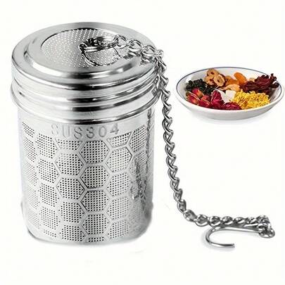1pc Stainless Steel Ultra-Fine Mesh Tea Strainer, Tea Filter, Herbal Tea - Durable, Easy To Clean, Anti-Rust, Filter, Tea Cup, Teapot, Tea Infuser Ball, Pickling Basket, Tea Strainer