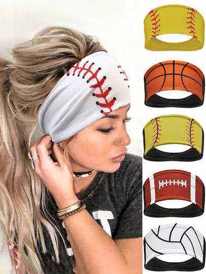 Elastic Sports Headband Unisex, Sweatband Style, Suitable For Basketball, Cycling, Running, Yoga, Gym, Sports Accessory, Fitness Equipment