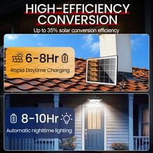 224 LED Solar Outdoor Hanging Light, Solar Powered Motion Sensor Patio Light With Remote Control, IP67 Waterproof For Gazebo, Shed, Garage, Barn, Camping - HL-031 - 查看 4