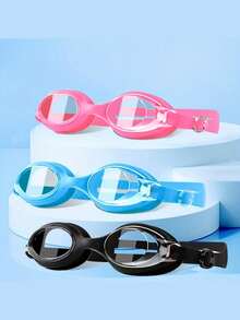 4pcs Swimming Set: Waterproof Goggles, Silicone Swim Cap, Nose Clip And Ear Plugs. Large Size Cap Design With Ear Protection, Suitable For Long And Short Hair. Outdoor Summer Gear, Birthday, Mother's Day, Father's Day Gift - Fashion - View 7