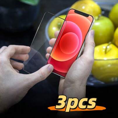 3 Stücke gehärtetes Glas Bildschirmschutz, kompatibel mit iPhone 7/8/X/XS/XR/11/12/13/14/15/16/16 Plus/16 Pro/16 Pro Max/16e/17/17 Air/17 Pro/17 Pro Max, hochauflösend klar, blasenfrei, kratzfest, Vollabdeckung Bildschirmschutz. Andere Arten von Bildschirmschutz sind ebenfalls erhältlich, um den Bildschirm zu schützen.