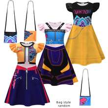 Vestido de manga corta con estampado digital 3D de Lumisa Mira, la cazadora de demonios de K-POP, para niños - 26197 falda - Ver 1