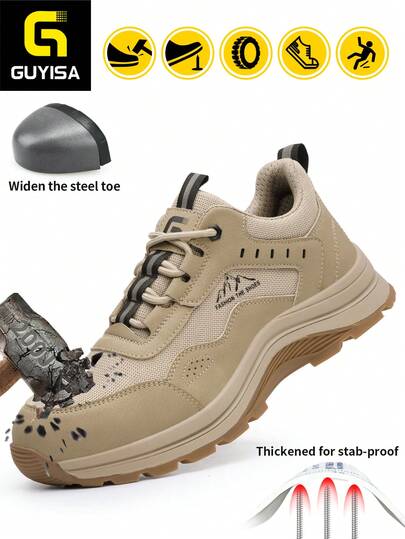 Anti-Smash Anti-Puncture Safety Shoes, Lightweight Functional Work Shoes For Men, Suitable For All Seasons