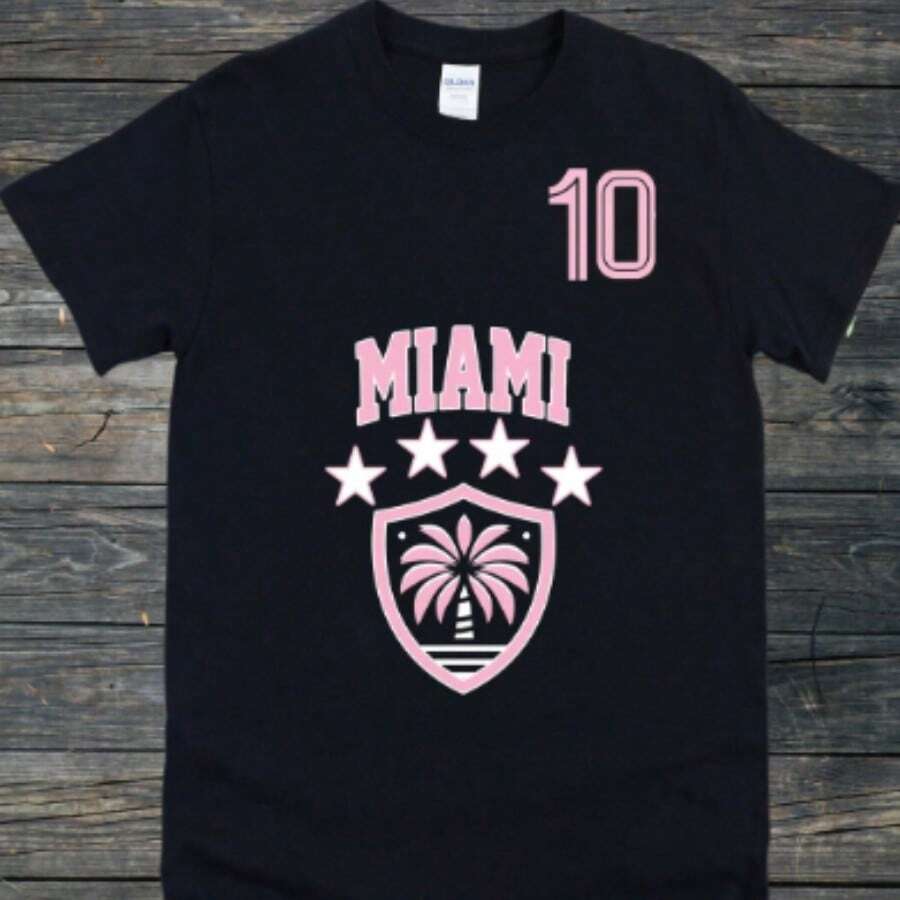 Miamis Lionels Messis Jersey Shirt - Black - View 1