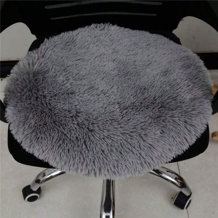 2026 New Nordic Style Plush Seat Cushion, Suitable For Round Chair Pads, Cat Cushion, Chair Pad, Vanity Cushion, Stool, Office, Dining Table And Other Seating Areas, Spring/Summer Home Decor - Multicolor - View 1