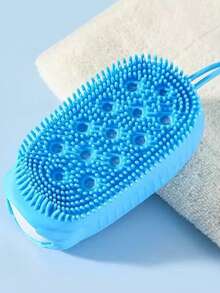 Silicone Bubble Bath Brush, A Massage And Back Scrubbing Tool, Double-Sided Exfoliating Shower Brush, Full Body Scrub Brush - Multicolor - View 7