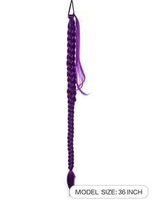 Tóc giả đuôi ngựa bện bằng sợi tổng hợp, kiểu Âu và Mỹ, đuôi ngựa quấn quanh, kiểu tóc tết võ sĩ quyền anh, dây buộc tóc, đuôi ngựa dài, cô gái ngọt ngào và cá tính, đuôi ngựa bện trông như thật. - Nhiều màu - Xem 6