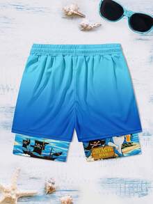 Men's All-Over Print Casual Shorts - Multicolor - View 3