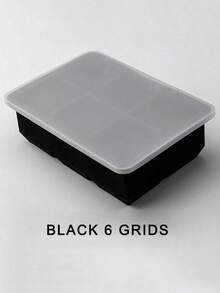 （4/6/8格）大号冰格模具盒 - 带盖，硅胶方形冰格模具，适用于鸡尾酒、饮料、户外用餐、饮料冷却，可重复使用且可拆卸，硅胶冰格模具，非常适合冰箱、厨房、派对和公寓必备，DIY酒吧冰块制作模式，冰块，硅胶模具，冰块模具，节日派对，厨房配件，厨房 - 彩色 - 查看 13